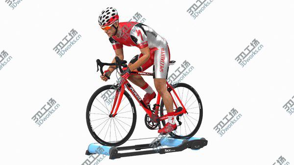 images/goods_img/20210312/3D model Bicyclist Riding Tacx Galaxia Advanced Roller Trainer/3.jpg